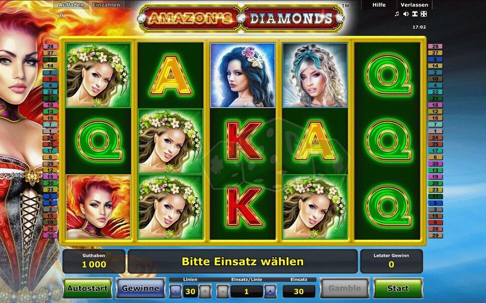 Amazon's Diamonds Slot Grafik